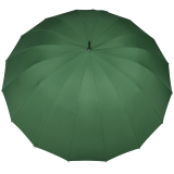 iX-brella leichter 16-teiliger Golf-Partnerschirm - XXL mit Softgriff einfarbig - dunkelgrün
