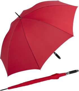 XXL Golfschirm - extra leichter Partnerschirm Fiberglas mit Stabgriff - rot - 2. Wahl