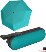 Knirps X1 Super Mini Taschenschirm im Etui aqua superthin