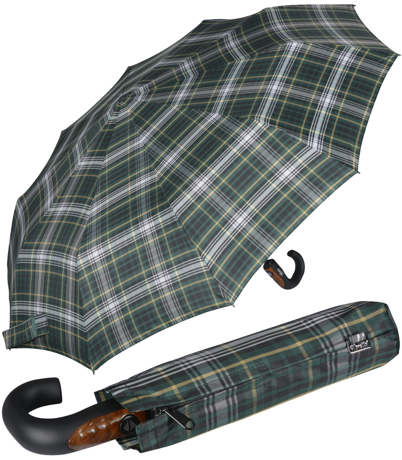 iX-brella Herren-Taschenschirm 10 Streben mit...
