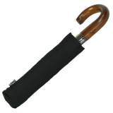 iX-brella mens class XXL mit Holzgriff - großer Herren Taschenschirm mit Auf-Zu-Automatik schwarz - 2. Wahl