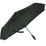 iX-brella mens class XXL mit Holzgriff - großer Herren Taschenschirm mit Auf-Zu-Automatik schwarz - 2. Wahl
