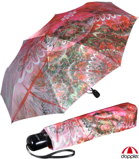 Doppler Damen Taschenschirm Satin mit Auf-Zu-Automatik Magic Fiber Celestial