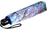 Doppler Damen Taschenschirm Satin mit Auf-Zu-Automatik Magic Fiber Pavone