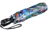 Doppler Damen Taschenschirm Satin mit Auf-Zu-Automatik Magic Fiber Pavone