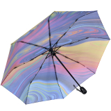Doppler Damen Taschenschirm modern Art mit Auf-Zu-Automatik Magic Mini Flowing Colours