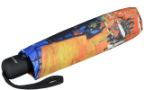 Doppler Damen Taschenschirm mit Auf-Zu-Automatik Magic Mini Cafeterrasse