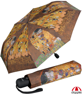 Doppler Damen Taschenschirm mit Auf-Zu-Automatik Magic Mini Der Kuss