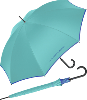 Benetton Stockschirm Long Automatik FS 2025 - turquoise