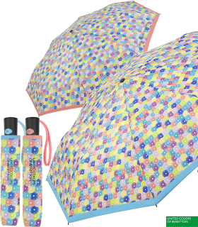 Benetton Taschenschirm Mini Automatik Blooming Dots
