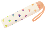 Benetton Super Mini Kinder-Taschenschirm mit Handöffner - Hearts
