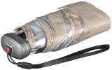 Knirps mini Taschenschirm Travel mit UV- und Hitze-Schutz - Silver Heatshield - beige