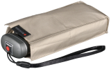 Knirps mini Taschenschirm Travel mit UV- und Hitze-Schutz - Silver Heatshield - beige