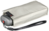 Knirps mini Taschenschirm Travel mit UV- und Hitze-Schutz - Silver Heatshield - stone