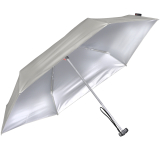 Knirps mini Taschenschirm Travel mit UV- und Hitze-Schutz - Silver Heatshield - stone