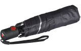 Knirps Taschenschirm U.200 Ultra Light Duomatic mit UV- und Hitzeschutz - Silver Heatshield - night