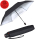 Knirps Taschenschirm U.200 Ultra Light Duomatic mit UV- und Hitzeschutz - Silver Heatshield - night