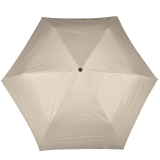 Knirps Taschenschirm U.200 Ultra Light Duomatic mit UV- und Hitzeschutz - Silver Heatshield - beige