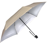 Knirps Taschenschirm U.200 Ultra Light Duomatic mit UV- und Hitzeschutz - Silver Heatshield - beige