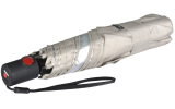 Knirps Taschenschirm U.200 Ultra Light Duomatic mit UV- und Hitzeschutz - Silver Heatshield - stone