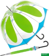 Benetton Stockschirm Long AC Glockenschirm Flower - green - 2. Wahl