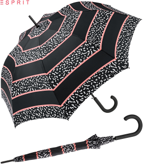Esprit Stockschirm Automatik Memphis Stripe black