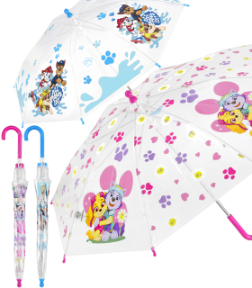 Kinder-Stockschirm transparent Paw Patrol