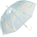 Regenschirm Leo Gitter transparent durchsichtig