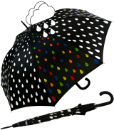 iX-brella Fiberglas Stockschirm Automatik Wetprint -...