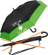 iX-brella expandierender Stockschirm mit Automatik move to XXL - schwarz-grün - 2. Wahl
