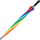 iX-brella golf rainbow 16-color - leichter XXL Golf-Partner-Regenschirm 16-teilig mit warmen weichen Softgriff - 2. Wahl