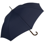 RS-Regenschirm Holzgriff groß stabil für Damen und Herren mit Automatik navy-blau - 2. Wahl