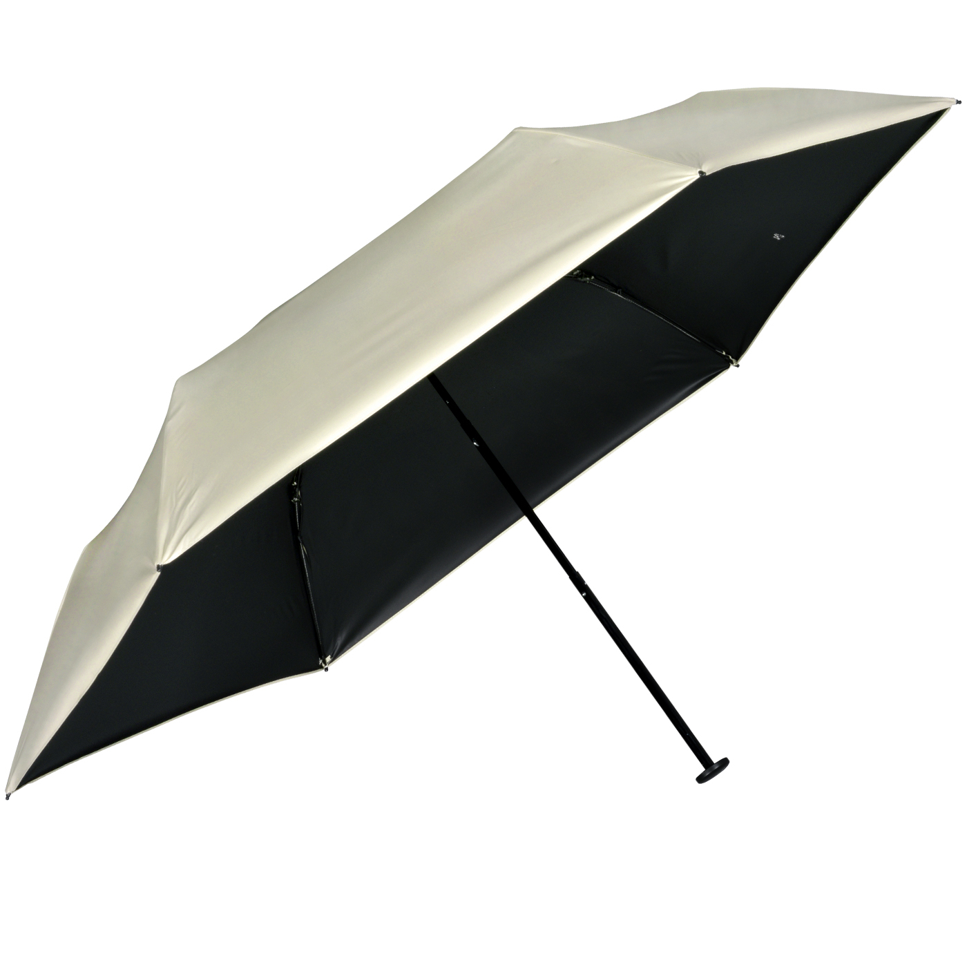 Doppler zero extrem leichter Mini Damen Taschenschirm UV-Schutz Ultra Sun - macadamia beige-black