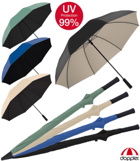 Doppler zero XXL Ultra Sun Golf Regenschirm mit UV-Schutz