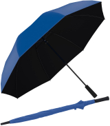 Doppler zero XXL Ultra Sun Golf Regenschirm mit UV-Schutz - ocean blue-black