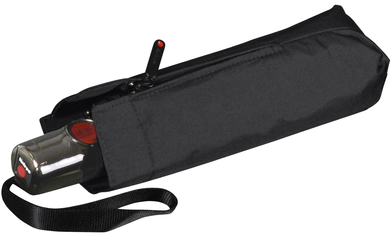Knirps Taschenschirm T.100 Duomatic Auf-Zu-Automatik black edition - black