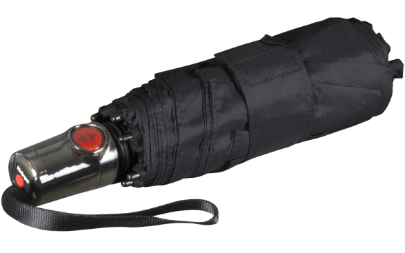 Knirps Taschenschirm T.100 Duomatic Auf-Zu-Automatik black edition - black