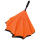 iX-brella Reverse - Automatik Regenschirm umgekehrt - umgedreht zu öffnen - schwarz-neon orange - 2. Wahl