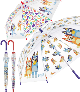 Kinder-Stockschirm transparent BLUEY