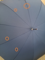 iX-brella Herren-Stockschirm High Quality mit Automatik und Echtholz-Rundhakengriff - insignia blue