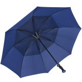 iX-brella 130 cm XXL Fiber-Golfschirm Automatik doppeltes Dach mit Ventilationsbezug - royal blue