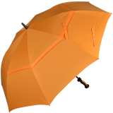 iX-brella 130 cm XXL Fiber-Golfschirm Automatik doppeltes Dach mit Ventilationsbezug - orange