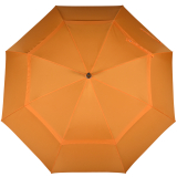 iX-brella 130 cm XXL Fiber-Golfschirm Automatik doppeltes Dach mit Ventilationsbezug - orange