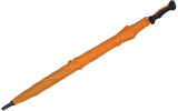 iX-brella 130 cm XXL Fiber-Golfschirm Automatik doppeltes Dach mit Ventilationsbezug - orange