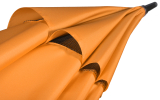 iX-brella 130 cm XXL Fiber-Golfschirm Automatik doppeltes Dach mit Ventilationsbezug - orange