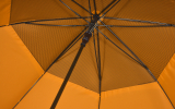 iX-brella 130 cm XXL Fiber-Golfschirm Automatik doppeltes Dach mit Ventilationsbezug - orange
