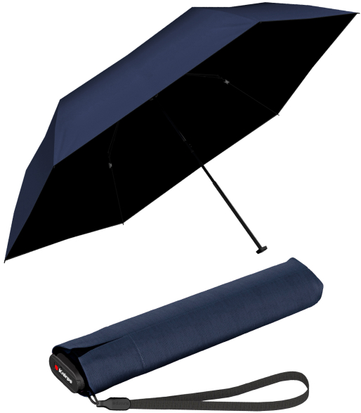 Knirps Taschenschirm US.050 Ultra Light Slim Manual mit UV- und Hitzeschutz - navy
