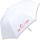iX-brella XXL Mr.&Mrs. Hochzeitsschirm Automatik - Brautschirm All In White - rotes Herz - 2. Wahl