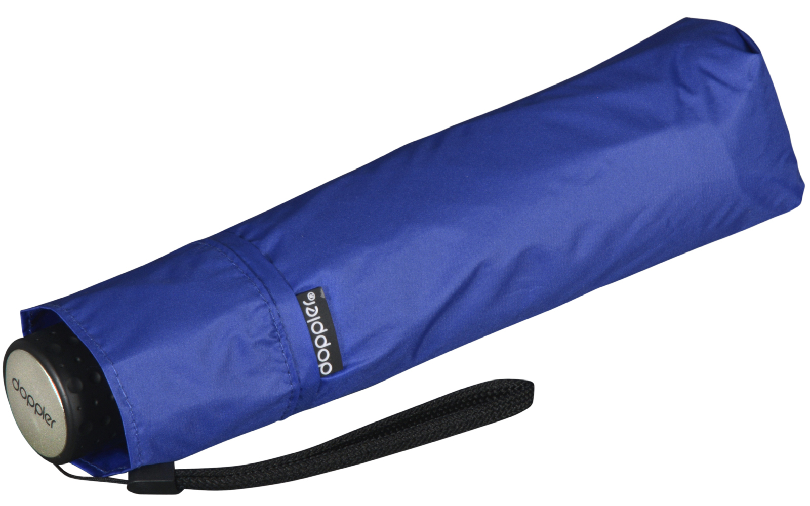 Doppler Regenschirm Mini Taschenschirm Havanna Stick mit UV- und Hitzeschutz - ocean blue-black
