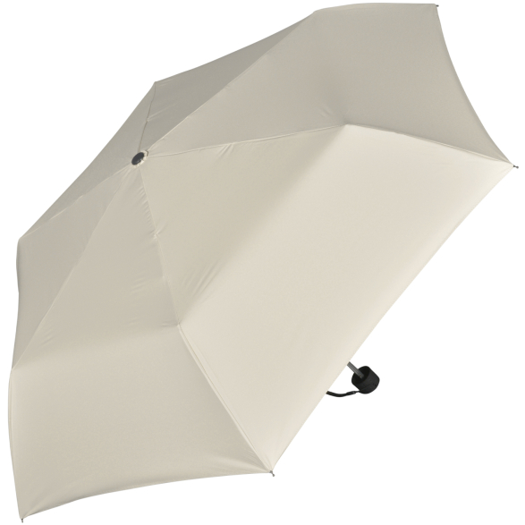 Doppler Regenschirm Mini Taschenschirm Havanna Stick mit UV- und Hitzeschutz - macadamia beige-black